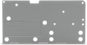 End plate for connection terminal, 742-150
