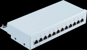 BS75073 Patchpanel, 12-Port, Cat.6, 1 U