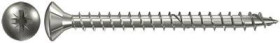 Fischer 657341 Wkręt o łbie stożkowym płaskim 4 mm 40 mm Krzyżakowy PZ cynkowany galwanicznie 200 szt.