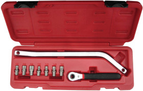 Zestaw narzędzi SAM Zestaw do demontażu zawiasów drzwi klucz grzechotkowy z uchwytem na bity 1/4", bity z nadrukiem