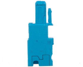 Gniazdo X-COM 1-przewodowe 1-biegunowe niebieskie 769-101/000-006 /200szt./