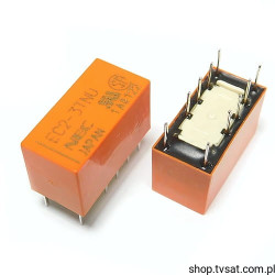 EC2-3TNU G6SK-2-H-DC3 Relay 3Vdc 2A 2-Coil 64 Ohm THT NEC