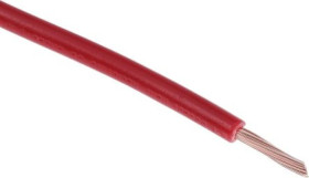 Kabel trzynormowy, dł. 100m 0,5 mm², 11 A, 1 kV DC, 600 V AC, Maks. +105C Czerwony Zgodność z trzema normami, RS PRO