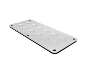 Płyta dławnicy, 90mm x 220mm, materiał: Stal, Rittal