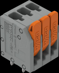 2601-3103 PCB terminal with lever, 1.5 mm², RM 3.5 mm, 3-pole