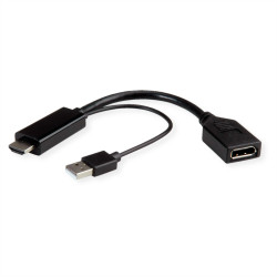 Adapter, 3840 x 2160, do wyświetlaczy: 1, USB A, USB 2.0, DisplayPort