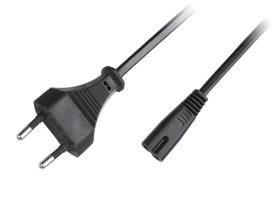 Kabel zasilający typ C7 czarny 3.0m