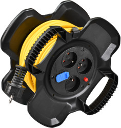 Bęben kablowy 15m 3 gniazda Szpula kablowa typ Typ E - gniazdo francuskie Typ E – francuski 230 V