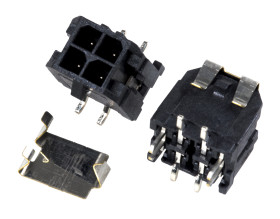 Wtyk PCB 4-pinowe raster: 3.0mm 2-rzędowe Molex Montaż powierzchniowy 5.0A 250.0 V.