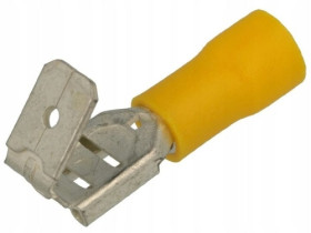 KMFY 6.3 rozgałęźnik konektorowy izolowany żółty 6,3mm