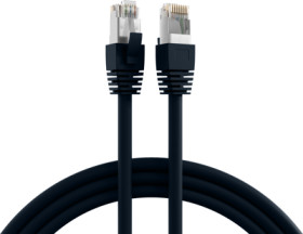 Patch cable, RJ45 plug, straight to RJ45 plug, straight, Cat 8.1, S/FTP, LSZH, 10 m, black, K5528SW.10
