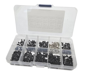 ZESTAW ŚRUBEK STOŻKOWYCH M2, M2,5, M3 500szt. DO LAPTOWÓW