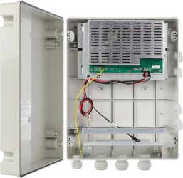 System zasilania buforowego dla switchy PoE, 52VDC/2x12Ah/120W, obudowa ABS IP44 SWBH-120