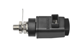 Wtyk montażowy, Czarny, 16A, 300V