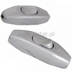 Przełącznik srebrny przelotowy 2,5A/250V- duży
