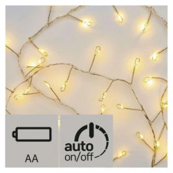 Lampki choinkowe XMAS ZYK 0,9W 100LED 2,4m IP20 ciepły biały D3FW01