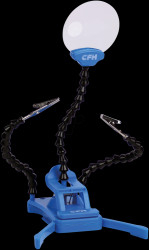 52241 PCB holder, with magnifying glass, base and helping hand