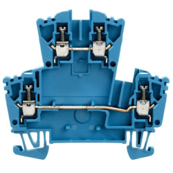 Złączka szynowa 2-piętrowa 4-przewodowa 2,5mm2 niebieska ATEX WDK 2.5 ZQV BL 1041180000