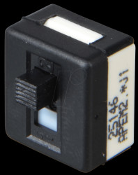 25146NAH Slide switch, straight, pitch 2.54, 2 x ON-ON