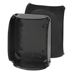 Hensel Puszka IP66/ip67 255x205x112mm bez przetłoczeń i zacisków czarna poliwęglan KF2500 C KF 2500C