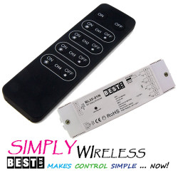 5 Zestaw sterowania 4 stref oświetlenia LED z pilotem radiowym