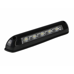 Lampa LED do kampera zewnętrzna 8W czarna 3000K 12V/24V hermetyczna