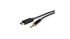 Adapter Roline Kabel Usb Typu C - 3,5 Mm Audio, Męski/Żeński, Zwart, 3 M