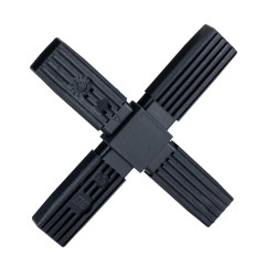 Płaskie złącze przewodów kwadratowych Złącze 4-kierunkowe RS PRO Uchwyt złącza i łączenie