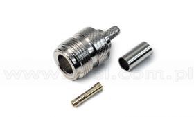 Złącze żeńskie N zaciskane na przewód RG58