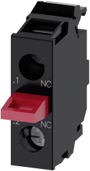 Blok styków Siemens SIRIUS ACT 3SU14 blokada Blok styków 1NC 5 → 500V ac/dc, przyłącze śrubowe