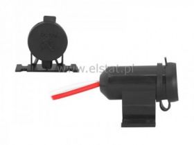 Gniazdo zapalniczki samochodowej hermetyczne.