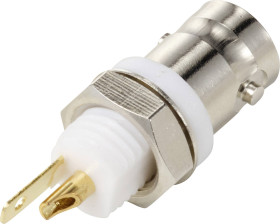Złącze BNC TRU COMPONENTS TC-12885924 złącze żeńskie do wbudowania pionowego 50 Ω 1 szt.