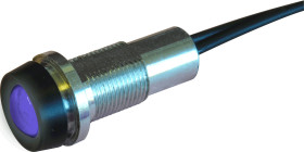 Kontrolka 230V dc, niebieska 10mm LED Wyprowadzenia Oxley