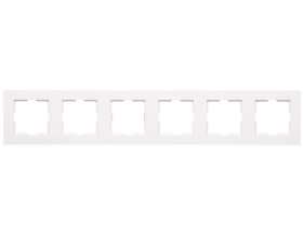 Karre Ramka 6-Krotna, Kolor Biały / 90960265