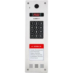Laskomex CP-2533NR-040 Wąski panel audio pionowy, ze stali nierdzewnej, z czytnikiem RFID i DŁUŻSZĄ listą lokatorów (kompatybiln