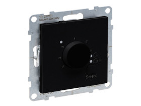 SUNO Termostat pokojowy - zakres temperatury: 5 st.C - 30 st.C (+/- 0,5st.C) - zasilanie: 230 V - 50/60 Hz czarny 721436 LEGRAND