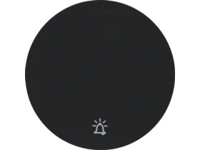 BERKER R.1/R.3 Klawisz nadrukiem symbol "dzwonek" do wyłącznika klawiszowego pojedyncze czarny 16202025 HAGER