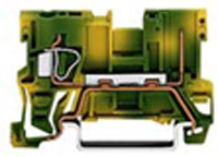 Blok uziemiający 28 → 12 AWG żyły: 1 Zacisk klatkowy WAGO