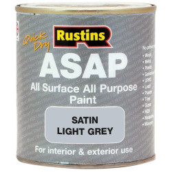 Rustins ASAPLG250 ASAP Paint Light Grey 250ml