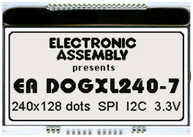 Wyświetlacz graficzny Display Elektronik EADOGXL240N-7 240 x 128 Pixel (S x W x G) 94.00 x 67 x 2.8 mm