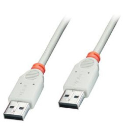 Lindy 36692 kabel USB A-A, 2.0, wtyk/wtyk, długość 1m, czarny
