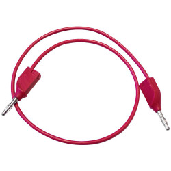 Mueller BU-2929-M-10-2 Test Lead 0.25m Red 4mm Stackable Plugs