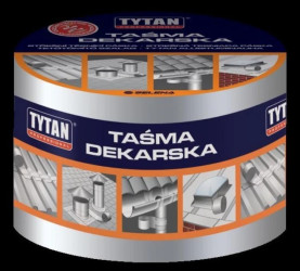 TAŚMA USZCZELNIAJĄCA DEKARSKA 15CM*10MB SREBRNA/ALUMINIOWA