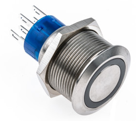 Nasadka przełącznika DPDT średnica wycięcia 22.2mm, montaż panelowy RS PRO