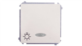 Simon Basic Przycisk /Światło/ Z Podświetleniem, Szybkozłącza, Beżowy...