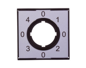 Tabliczka opisowa aluminium kwadratowa 0-1-0-2-0-3-0-4 M22-XCK2 279435