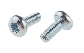 Śruby maszynowe M2.5 łeb z łbem walcowym soczewkowym Stalowe długość 6.0mm skok 0.45mm