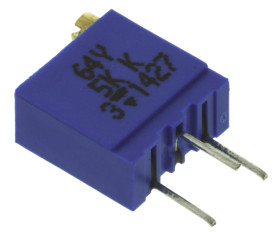 Potencjometr dostrojczy 5kΩ THT 0.5W 21 (elektryczny), 23 (mechaniczny) -zwoje Regulacja górna 2,2 mm
