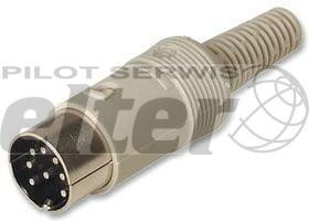 Wtyk DIN 8pin 262 stopnie Hirschmann