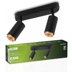 Lampa Sufitowa SPOT TUBA Reflektor Oprawa GU10 Czarny ELIGIS LUMILED